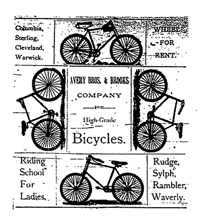 Bicycle Ad - Avery Brothers, Galesburg, IL