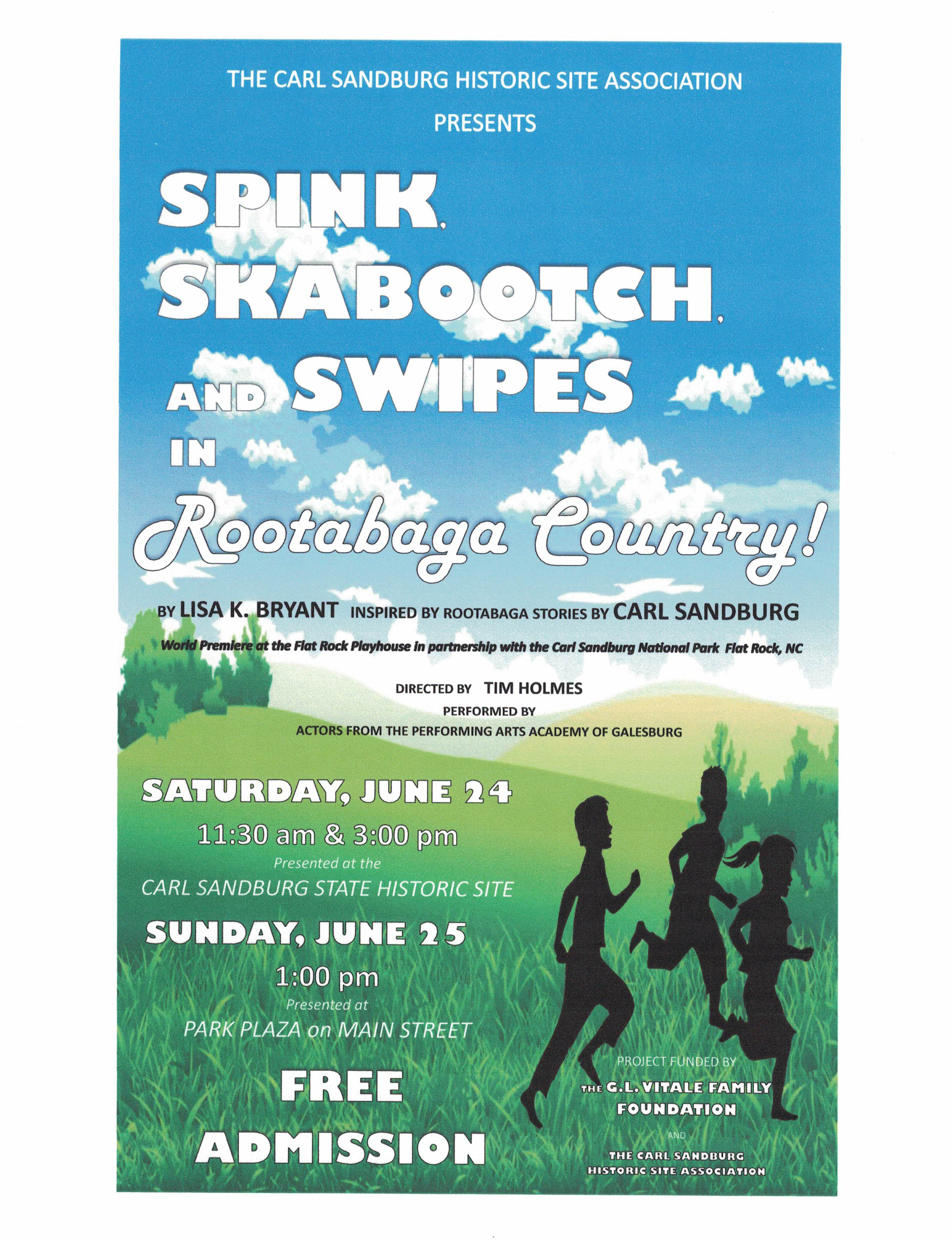 Spink, Skabooth & Swipes - Carl Sandburg Theater Troupe - June 24-25 - Galesburg, IL
