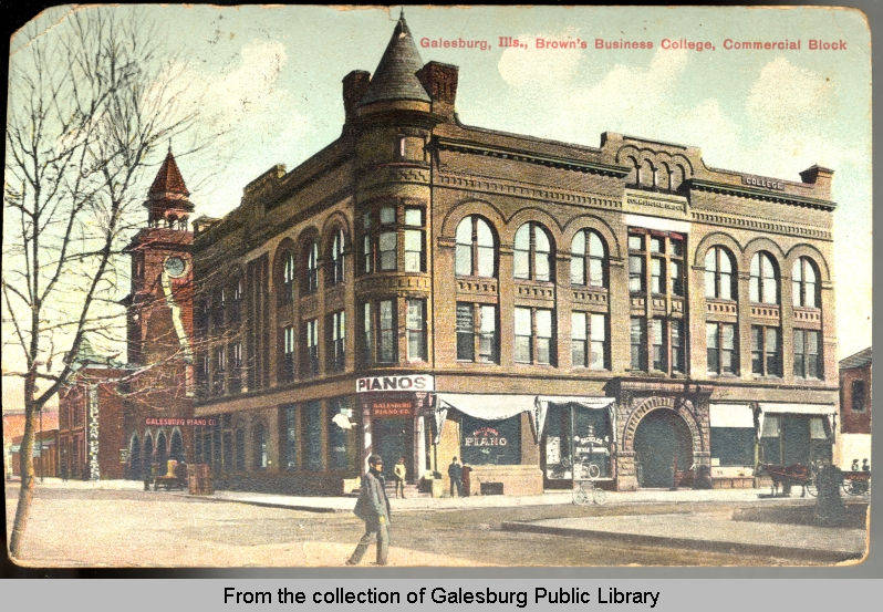 Brown's Business College - Galesburg, IL - ca. 1905