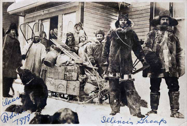 Claus Rodine 1898 Illinois group in Alaska