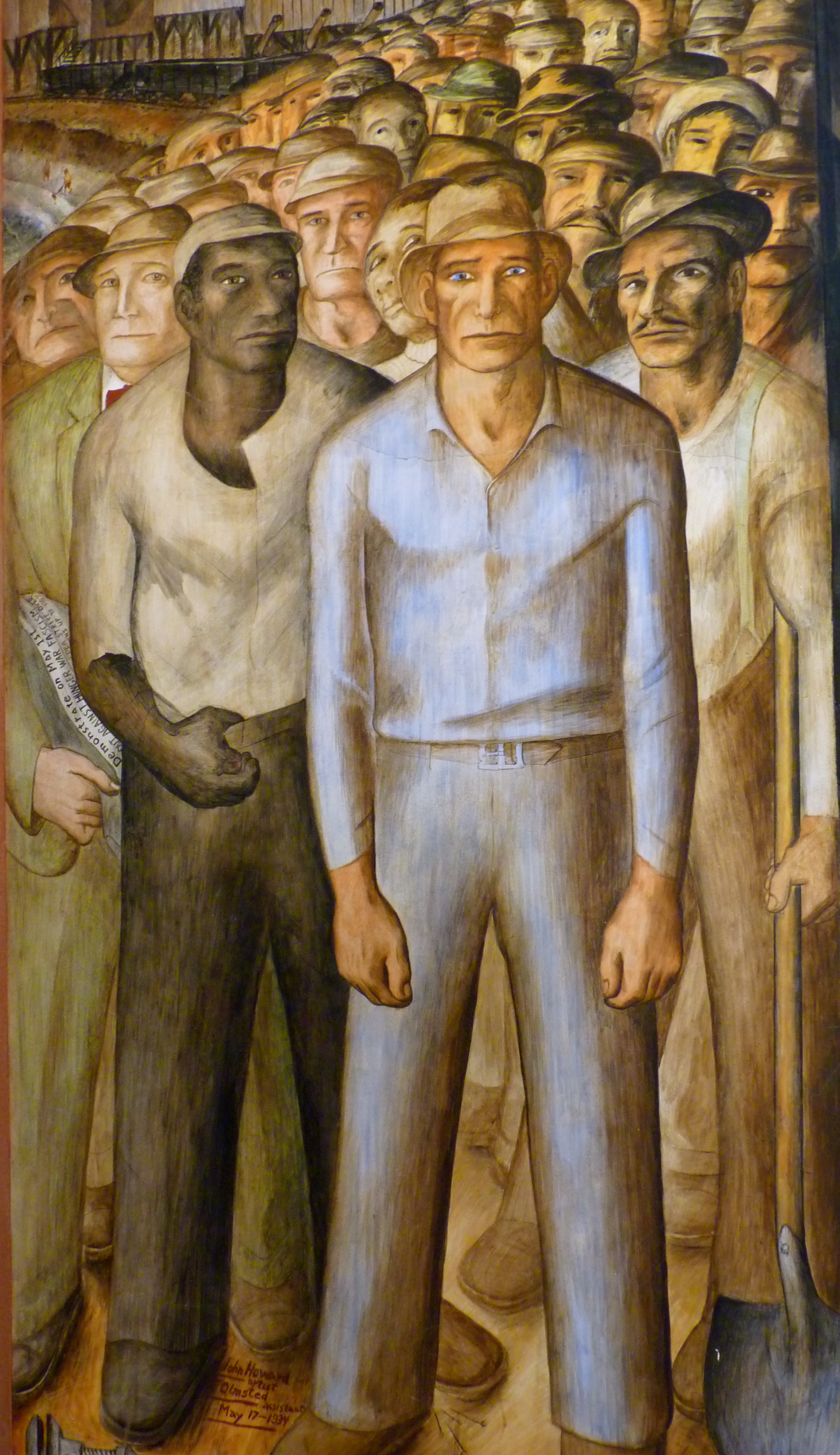 Coit Tower Mural - Striking Workers