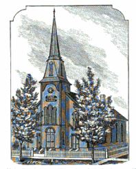 First Swedish Lutheran Church, Galesburg, 1870