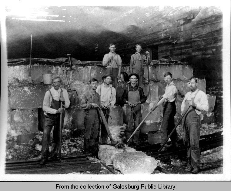 Ice house workers - Galesburg, Illinois - ca1900