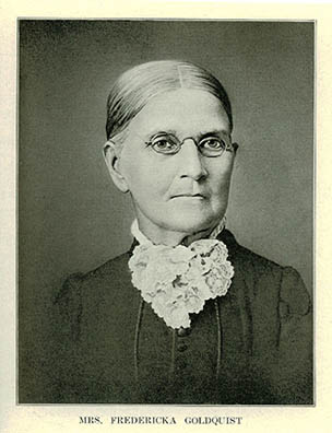 Lottie's mother - Mrs. Fredericka Goldquist (d.1889)
