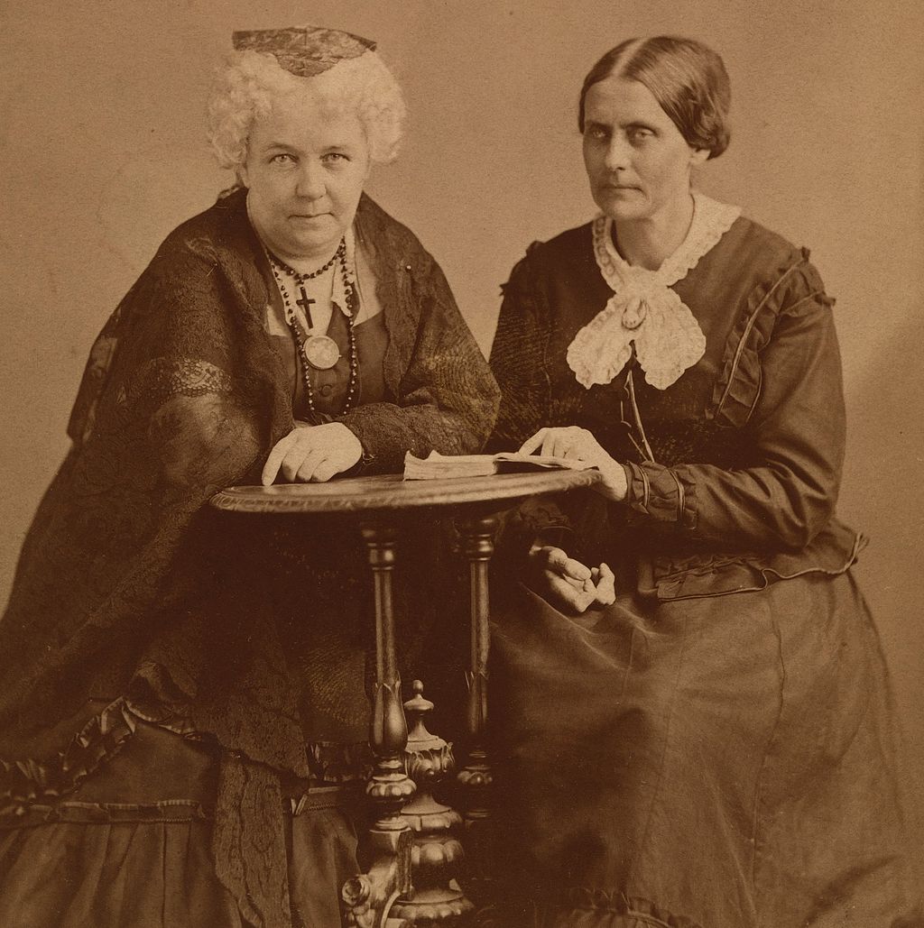 Elizabeth Cady Stanton & Susan B. Anthony, ca1870