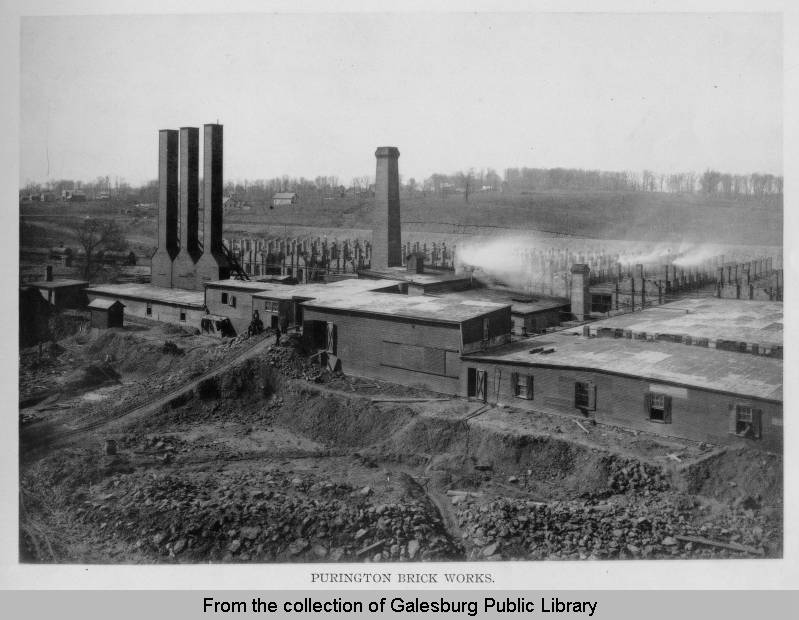 Purington Brick Works, East Galesburg, IL - 1895