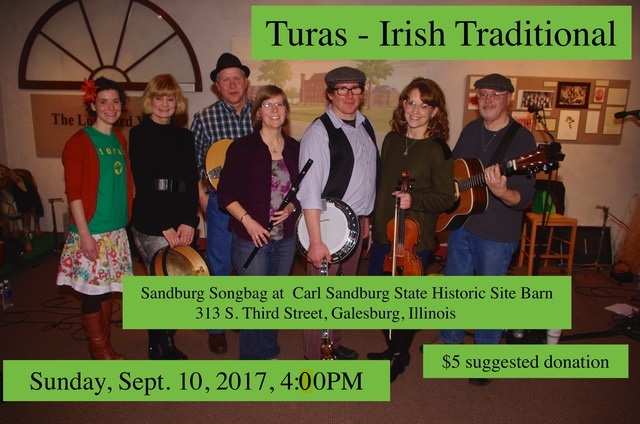 Fall 2017 Songbag Concerts - Turas - Sunday, Sept 10, 2017, 4:00-6:00pm