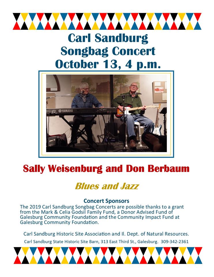 Sally Weisenburg & Don Berbaum - Sandburg Songbag - October 13, 2019 - 4pm
