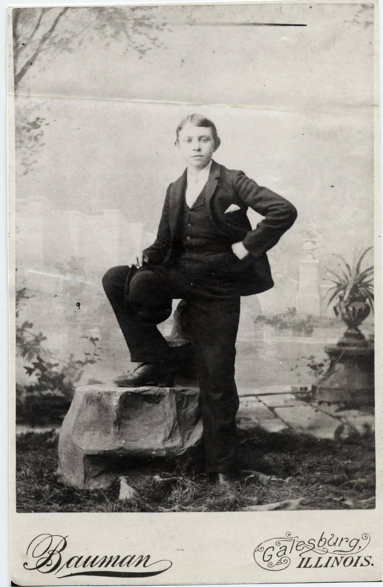 Portrait of Carl Sandburg as a youth