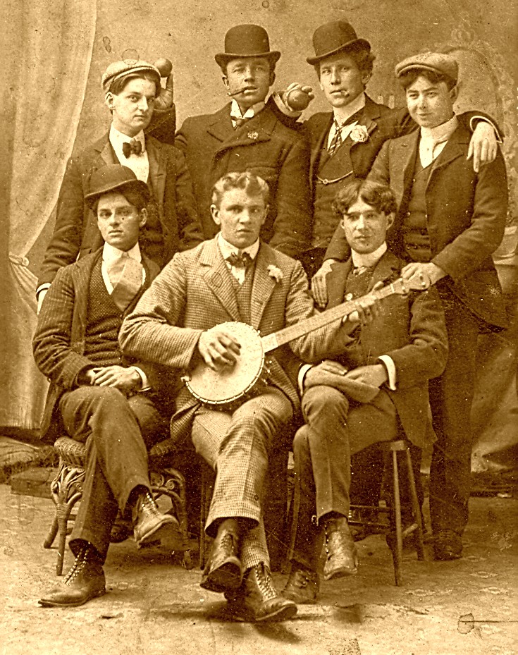 Boy Performers with Banjo 