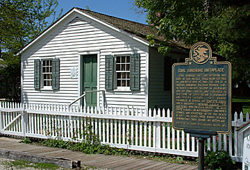 Carl Sandburg's Birthplace Cottage - Carl Sandburg State Historic Site, Galesburg, IL