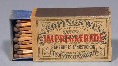 The safety match was invented in 1844 in Sweden, by Gustaf Eric Pasch.